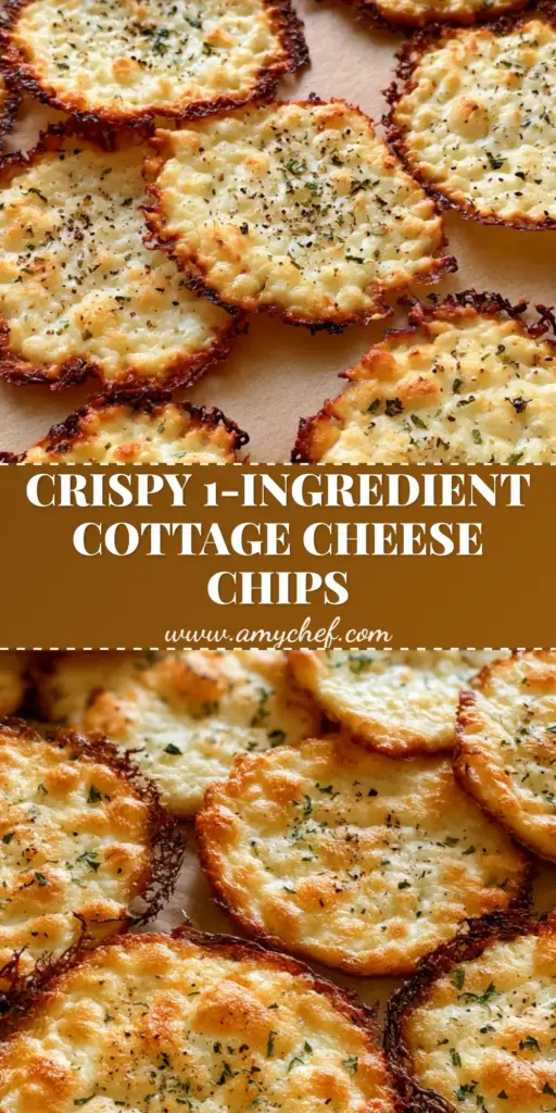 A close-up of circular Cottage Cheese Chips with dark-brown lacy edges and herb flakes on brown parchment paper.